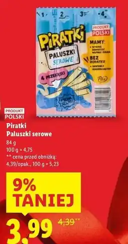 Lidl Paluszki serowe Pikok Piratki oferta
