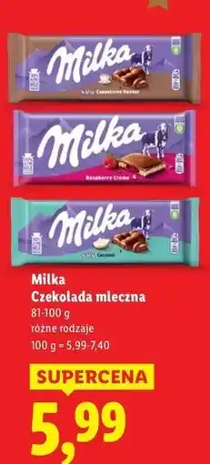 Lidl Czekolada coconut Milka Bubbly oferta