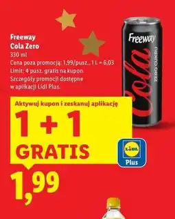 Lidl Cola zero Freeway oferta
