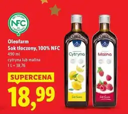 Lidl Sok imbirowy z cytryną Oleofarm oferta