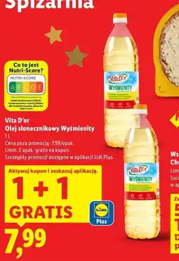 Lidl Olej słonecznikowy Vitae D'oro oferta