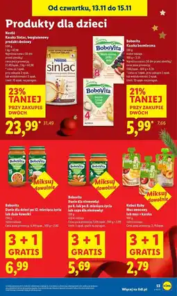 Lidl Makaron z morszczukiem i warzywami Bobovita oferta