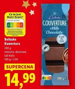 Lidl Kuwertura gorzka Belbake oferta