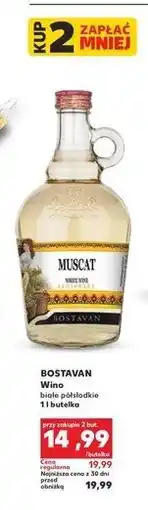 Kaufland Wino Bostavan Muscat White oferta