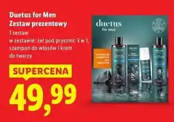 Lidl Zestaw w pudełku: żel pod prysznic 3w1 300 ml + szampon do włosów krem twarzy 50 Duetus oferta