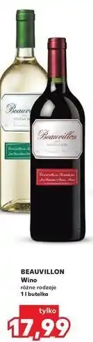 Kaufland Wino białe półsłodkie Beauvillon oferta
