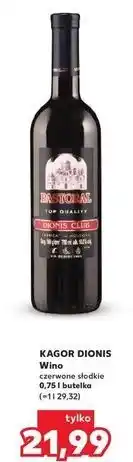 Kaufland Wino Kagor Pastoral Dionis Club oferta