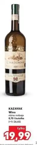 Kaufland Wino Kazayak Chardonnay oferta