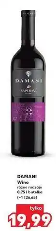 Kaufland Wino saperavi Damani oferta