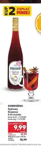 Kaufland Grzaniec cydrowy jabłko z cynamonem Dobroński oferta