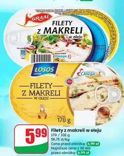 Dino Filety z makreli w oleju Łosoś Ustka oferta