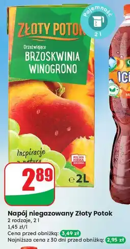 Dino Napój brzoskwinia- winogrono Złoty Potok oferta
