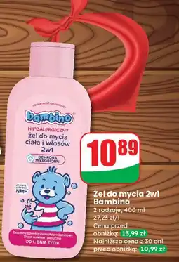 Dino Żel do mycia ciała i włosów 2w1 Bambino oferta