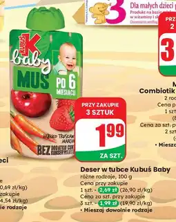 Dino Mus jabłko-truskawka-marchew Kubuś Baby oferta