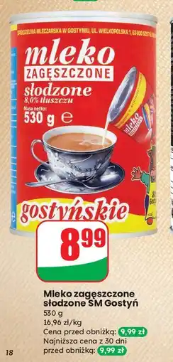 Dino Mleko zagęszczone słodzone Gostyń oferta