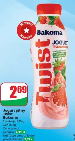 Dino Jogurt truskawkowy Bakoma Twist oferta