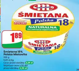 Dino Śmietana polska 18 % Mlekovita oferta