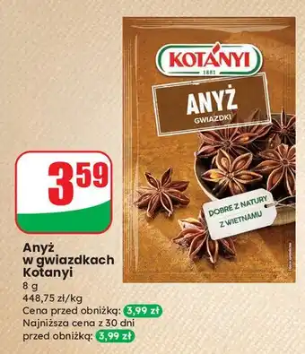 Dino Anyż gwiazdki Kotanyi oferta