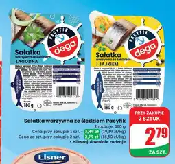 Dino Sałatka warzywna ze śledziem i jajkiem Dega oferta