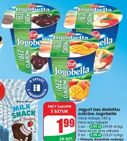 Dino Jogurt jabłko-gruszka bez dodatku cukrów Zott Jogobella oferta