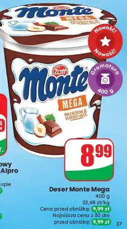 Dino Deser mleczno-czekoladowy z orzechami Zott Monte Mega oferta