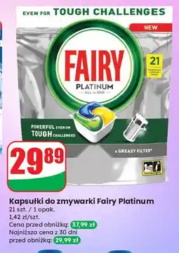 Dino Tabletki do zmywarek lemon Fairy Platinum oferta