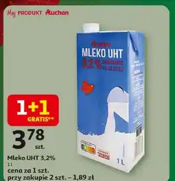 Auchan Mleko 3.2 % Auchan oferta