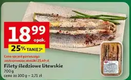 Auchan Filety śledziowe litewskie Dese oferta