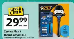 Auchan Maszynka do golenia + 4 wkłady Bic Flex 3 Hybrid oferta