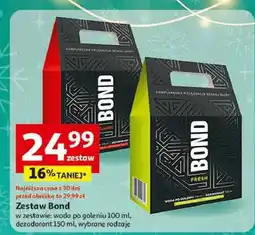 Auchan Zestaw w pudełku classic dezodorant 150 ml + woda po goleniu 100 Bond oferta