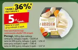 Auchan Pierogi z łososiem suszonymi pomidorami i ricottą Nowy Wiśnicz oferta