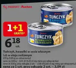 Auchan Tuńczyk jednolity w sosie własnym Auchan Collection oferta