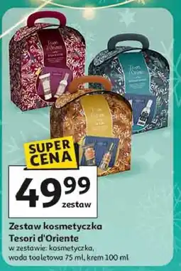 Auchan Zestaw w kosmetyczce byzantium: krem 100 ml + woda toaletowa 75 Tesori D'oriente oferta