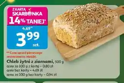 Auchan Chleb żytni z ziarnem oferta