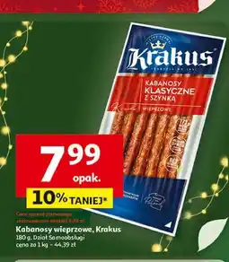 Auchan Kabanosy wieprzowe Krakus Animex oferta