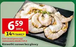 Auchan Krewetki surowe 31/40 obrane bez głowy oferta