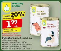 Auchan Karma dla kota z wołowiną Podniesiony Kciuk oferta