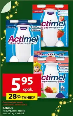Auchan Jogurt kids truskawka i banan Danone Actimel oferta