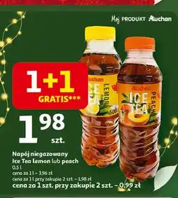 Auchan Napój cytrynowy Auchan Ice Tea oferta