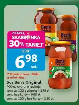 Auchan Sos curry korma Ben's Original oferta