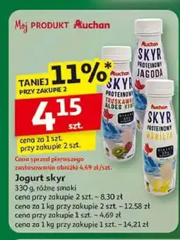 Auchan Jogut pitny skyr waniliowy Auchan Różnorodne (Logo Czerwone) oferta