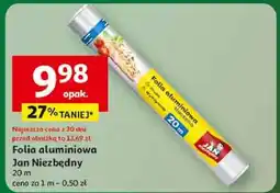 Auchan Folia aluminiowa 20 m Jan Niezbędny oferta