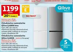 Auchan Chłodziarko- zamrażarka q.6808 biały Qilive oferta