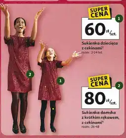 Auchan Sukienka damska z cekinami 34-44 oferta