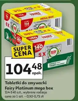 Auchan Kapsułki do zmywarki Fairy Platinum Plus oferta
