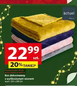 Auchan Koc dekorowany 125 x 150 cm Actuel oferta