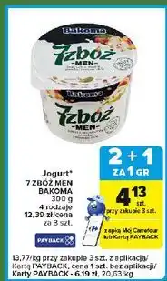 Carrefour Express Jogurt brzoskwinia-gruszka Bakoma 7 Zbóż Men oferta