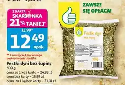Auchan Pestki dyni bez łupiny Podniesiony Kciuk oferta