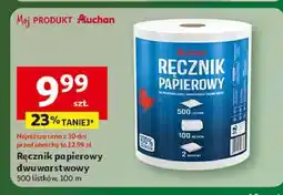Auchan Ręcznik papierowy 300 listków Auchan Różnorodne (Logo Czerwone) oferta