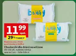 Auchan Chusteczki nawilżane sensitive Auchan Baby oferta